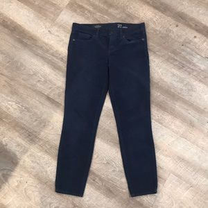 JCREW corduroy toothpick ankle pants Sz 27- french